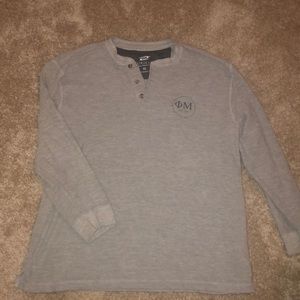 Phi Mu Henley pullover